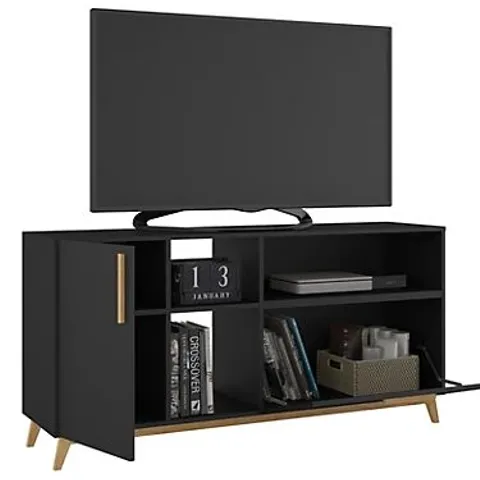 BRAND NEW BOXED OUT & OUT DAKOTA OPEN TV UNIT - BLACK (1 BOX)