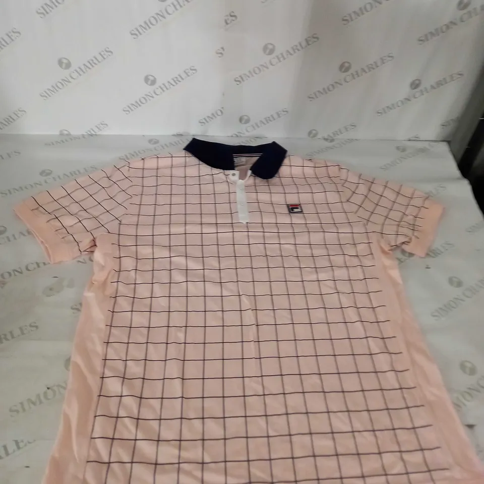 XL FILA PINK POLO SHIRT 