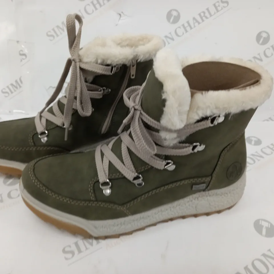 RIEKER WARM HIKING BOOTS IN KHAKI - 6