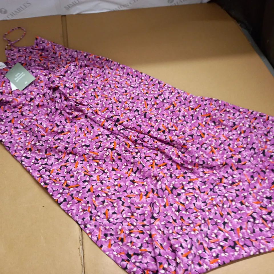 H&M PINK FLORAL DRESS - EUR S