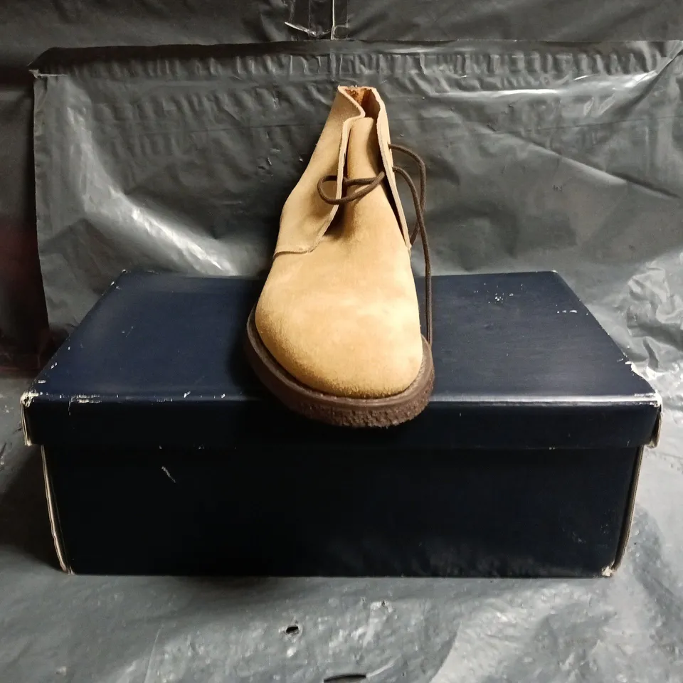 BOXED PAIR OF CHURCH'S SHOES IN SAHARA SIZE UNSPECIFIED
