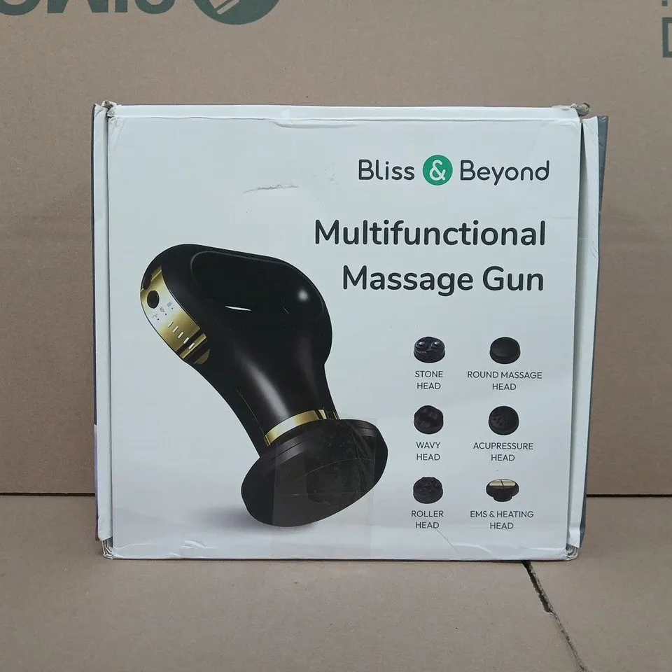 BOXED BLISS & BEYOND MULTIFUNCTIONAL MASSAGE GUN