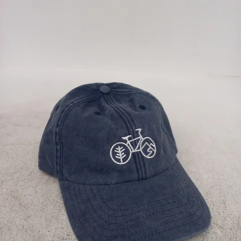 BEECHFIELD BLUE DENIM CAP WITH 'THE SLOW CYCLIST' EMBROIDERY