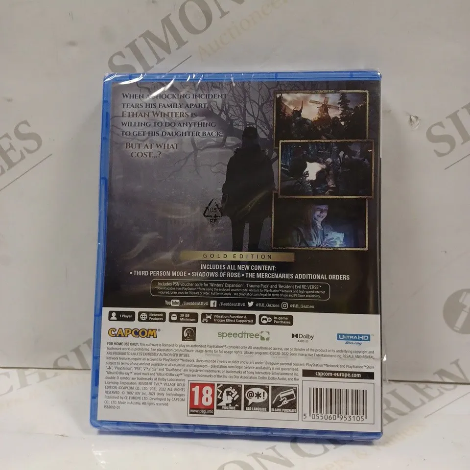 SEALED RESIDENT EVIL VILLAGE GOLD EDITION PS5 GAME