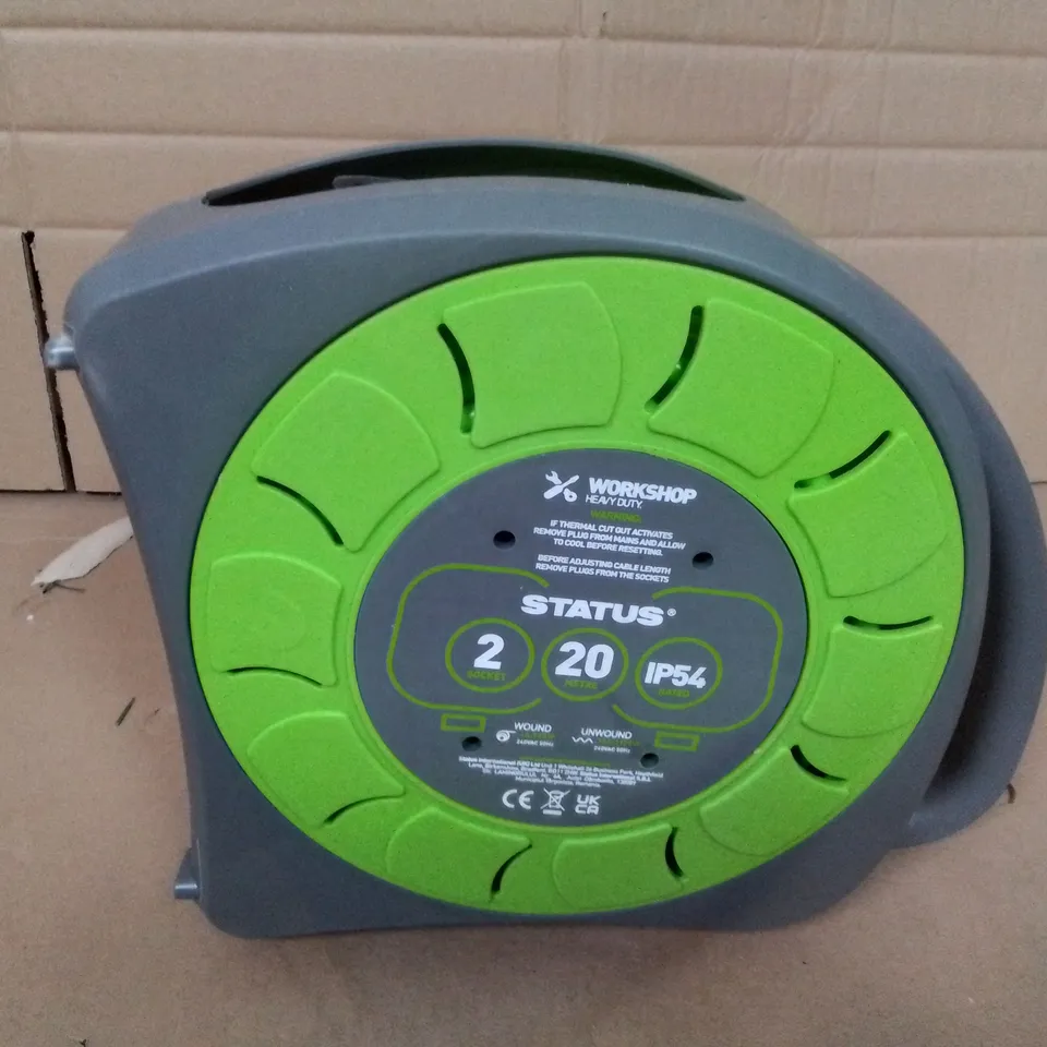 STATUS 2 SOCKET CABLE REEL 