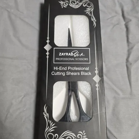 APPROXIMATELY 14 ZAYRAZ STYLE HI-END PROFESSIONAL CUTTING SCISSORS – BLACK