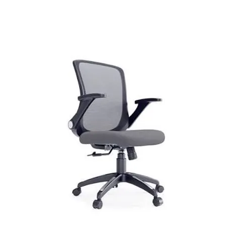 BOXED ALPHASON TORONTO OFFICE CHAIR WITH MESH BACK AND FLIP-BACK ARMS IN GREY