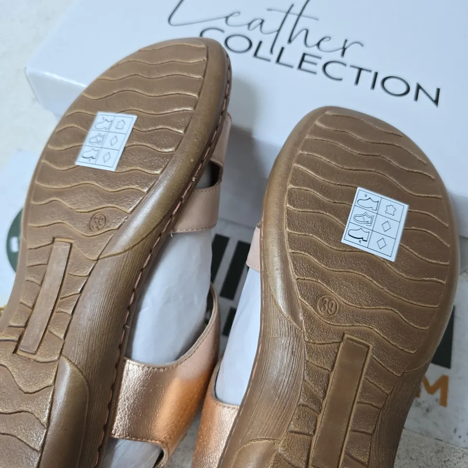 BOXED LEATHER COLLECTION NATASHA SHOES, PINK - SIZE 6