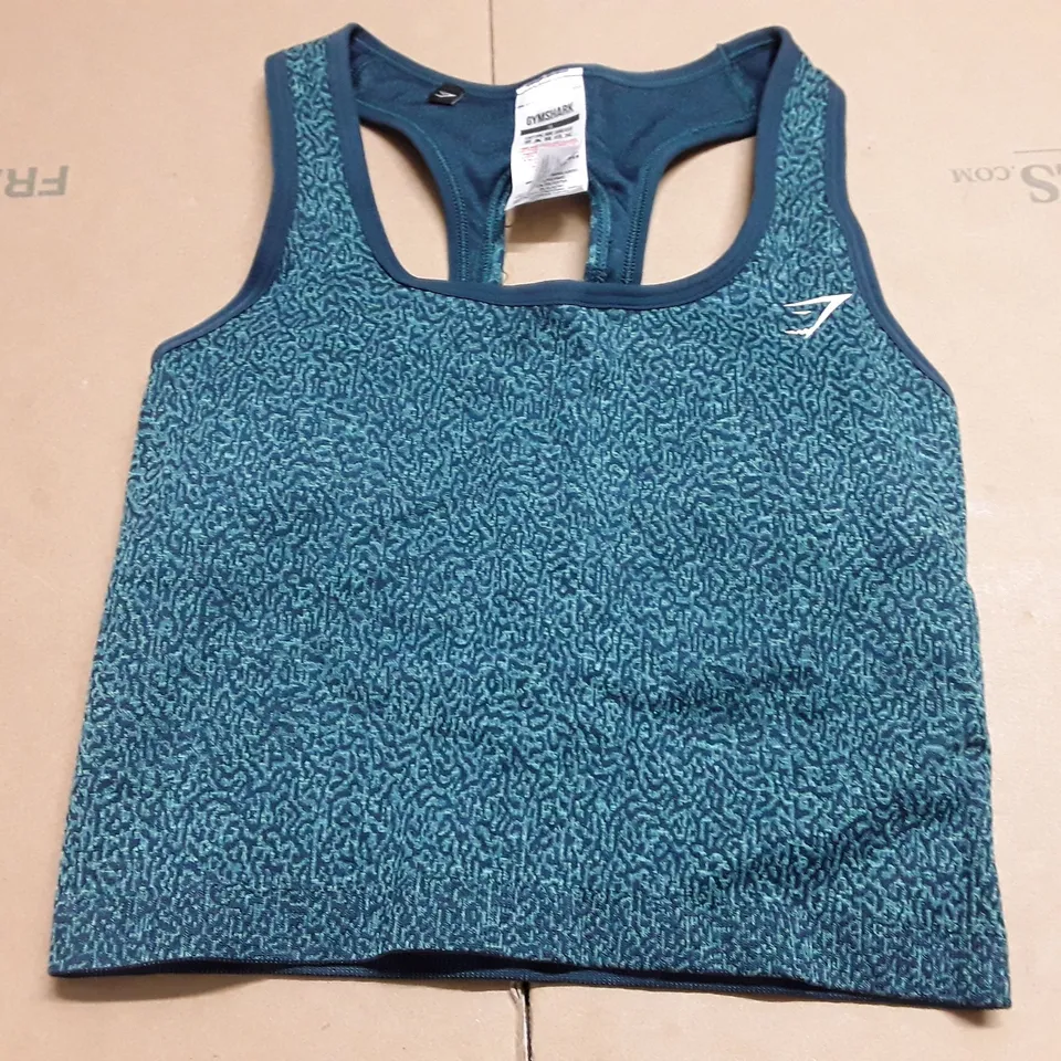 GYMSHARK GREEN TRAINING TOP - S