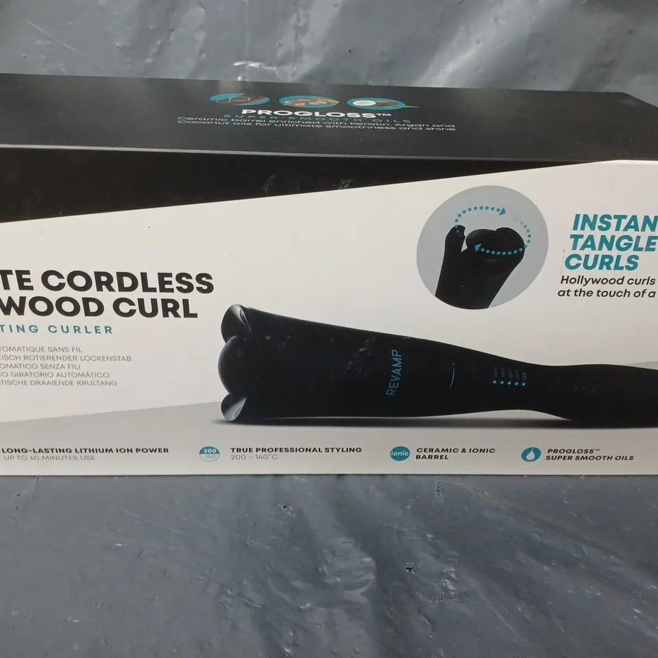 REVAMP LIBERATE CORDLESS HOLLYWOOD CURL AUTO ROTATING CURLER