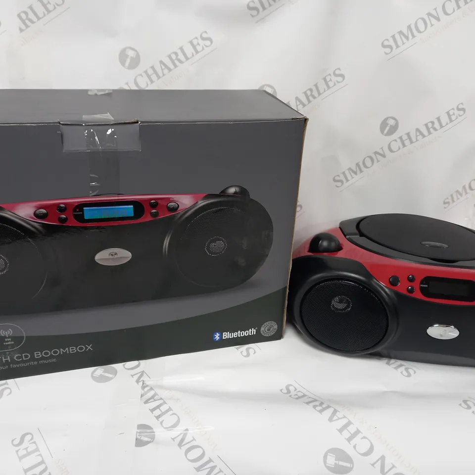 BOXED BLUETOOTH CD BOOMBOX