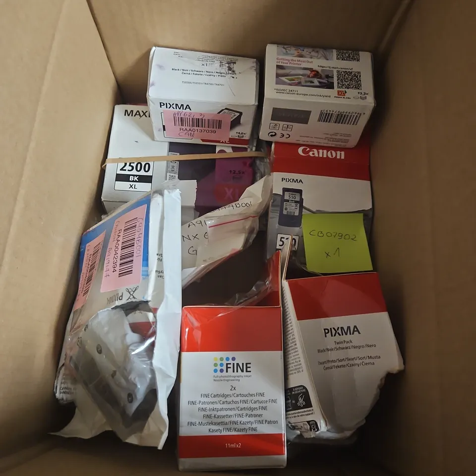 APPROXIMATELY 15 ASSORTED CANON PRINTER CARTRIDGES