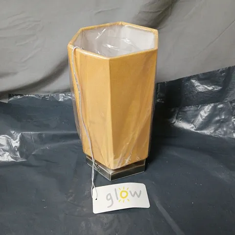 GLOW HEXAGON TABLE LAMP ORANGE BOXED