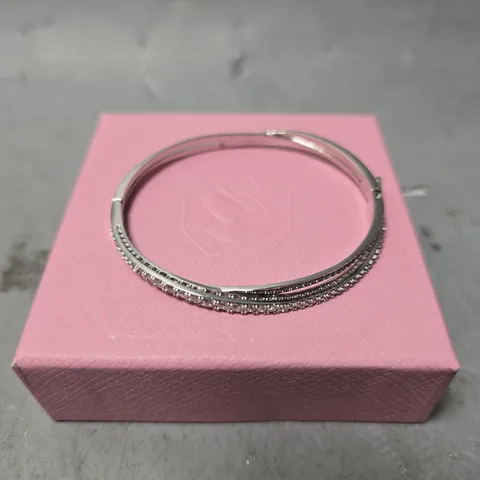 BOXED SWAROVSKI  CLEAR CRYSTAL BANGLE 