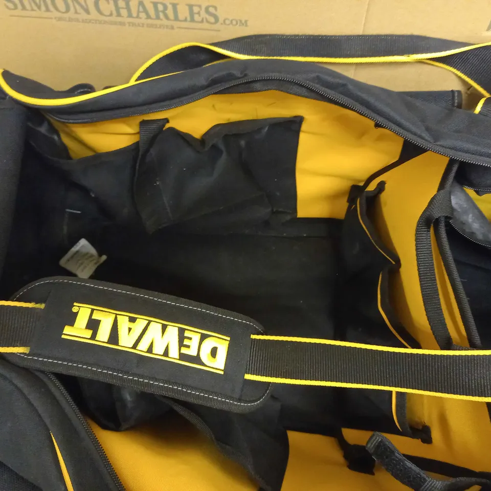LARGE DEWALT TOOL STORAGE BAG - BLACK/YELLOW