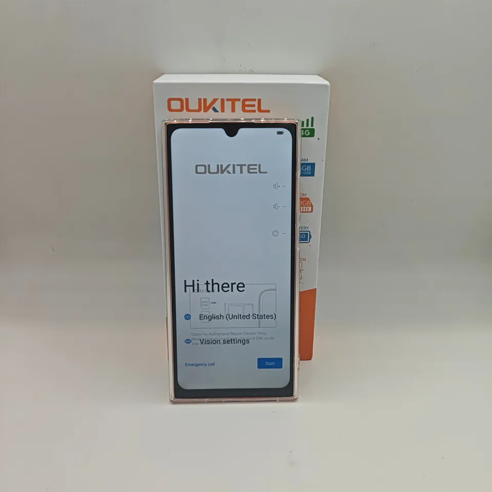 BOXED OUKITEL C62 128GB DIGITAL MOBILE PHONE IN ORANGE