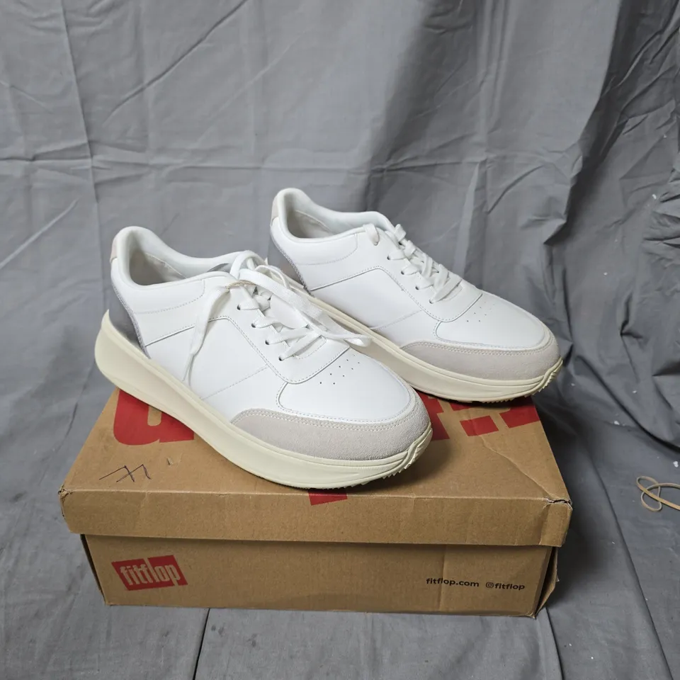 FITFLOP PLATFORM SNEAKERS - WHITE - SIZE 8