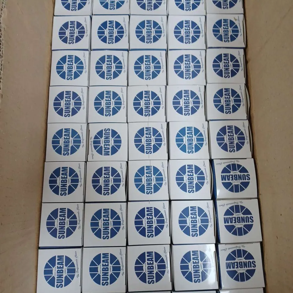 APPROXIMATELY 50 BRAND NEW BOXED SUNBEAM GU10 COMPACT REFLECTOR BULBS IN WARM WHITE
