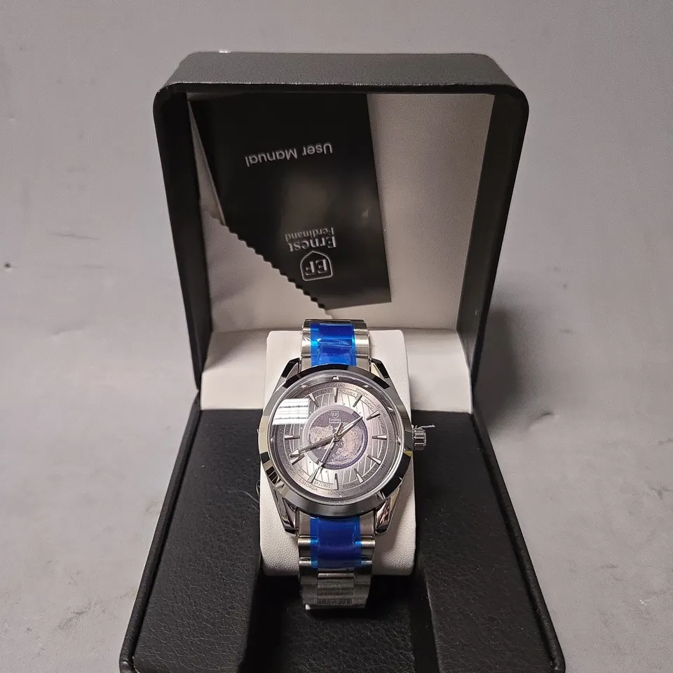 BOXED ERNEST FERDINAND MENS WATCH 