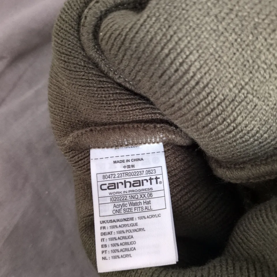CARHARTT ACRYLIC WATCH HAT BEANIE – ONE SIZE FITS ALL, OLIVE