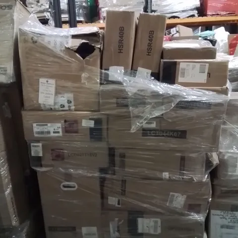 PALLET OF ASSORTED HOUSEHOLD GOODS AND PRODUCTS TO INCLUDE;HALL TREE,CORNER BRACKET,DRAWER DRESSER 