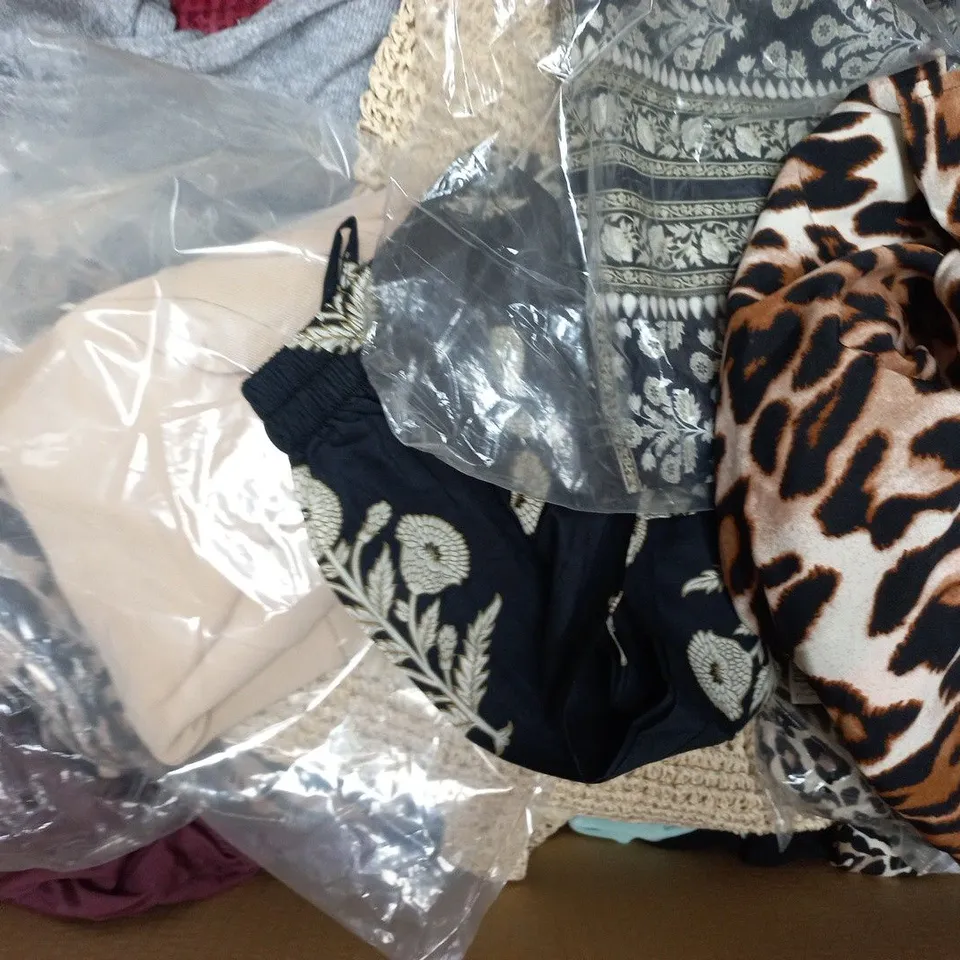 APPROXIMATELY 20 ASSORTED CLOTHING AND FASHION PRODUCTS IN VARIOUS STYLES AND SIZES - COLLECTION ONLY