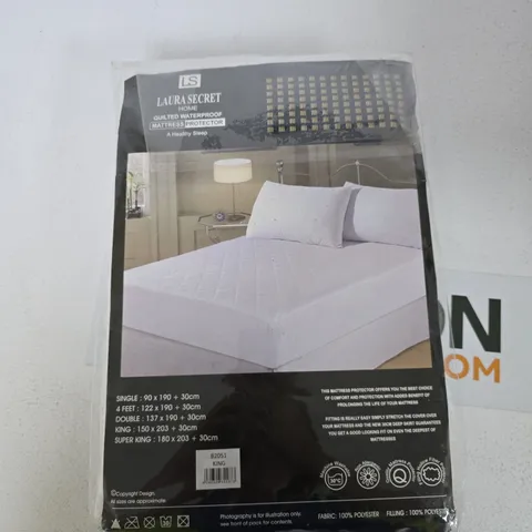 LAURA SECRET HOME QUILTED WATERPROOF MATTRESS PROTECTOR – KING SIZE