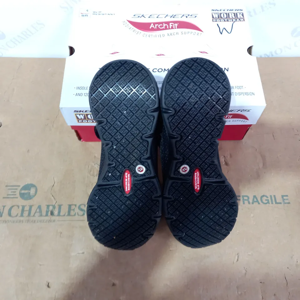 BOXED PAIR OF SKECHERS - SIZE 5