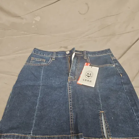 CIDER BLUE DENIM SKIRT – WOMEN'S, TAG ATTACHED SIZE S