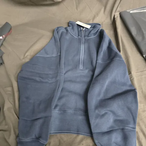 ABERCROMBIE & FITCH ZIP JUMPER – NAVY, SIZE S