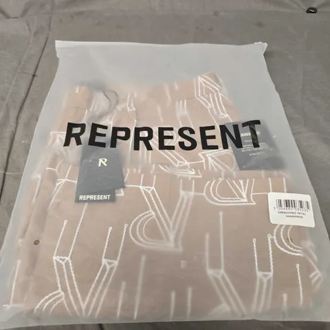 REPRESENT EMBROIDERED INITIAL TAILORED SHORTS SIZE  XL
