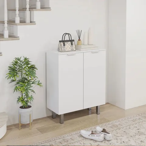 BOXED 20 PAIR SHOE STORAGE CABINET // SC863533-WENGE (2 BOXES)