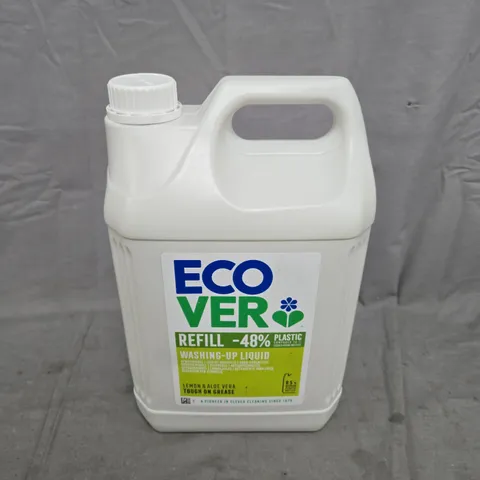 ECOVER REFILL 48% WASHING UP LIQUID LEMON & ALOE VERA (5L) - COLLECTION ONLY