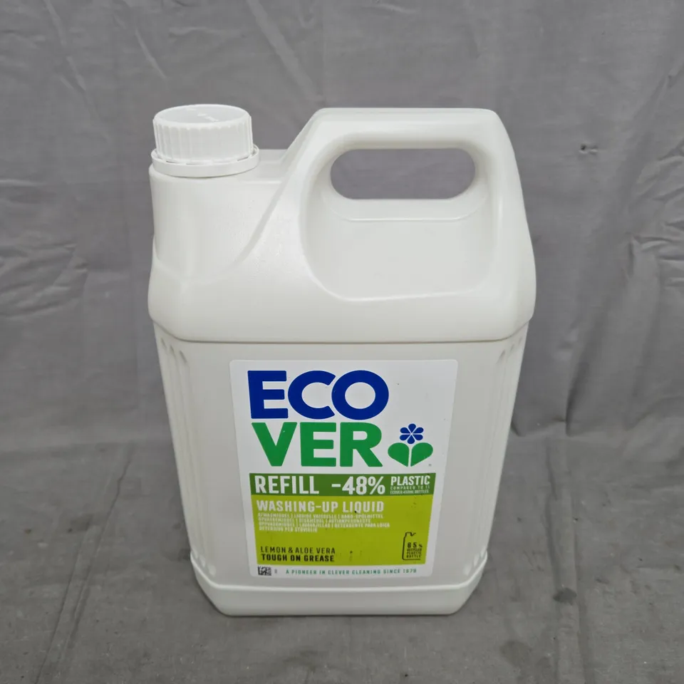 ECOVER REFILL 48% WASHING UP LIQUID LEMON & ALOE VERA (5L) - COLLECTION ONLY