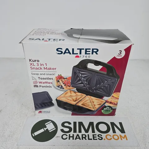 BOXED SALTER KURO XL 3IN1 SNACK MAKER