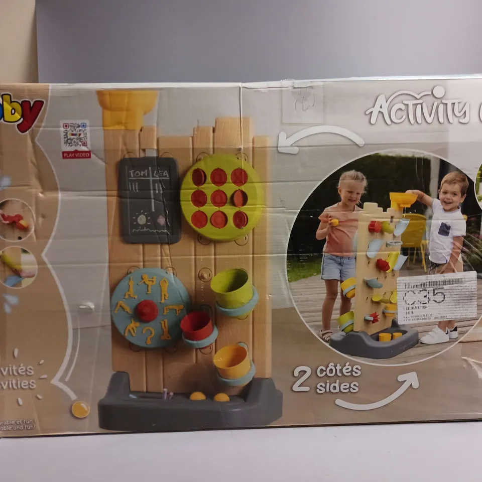 BOXED SMOBY ACTIVITY WALL  RRP £79.99