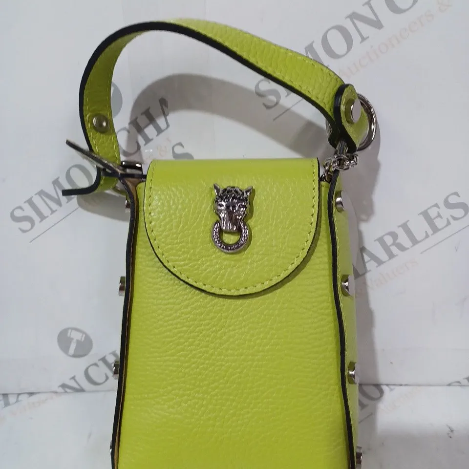 MODA IN PELLE JOIE BAG IN LIME GREEN