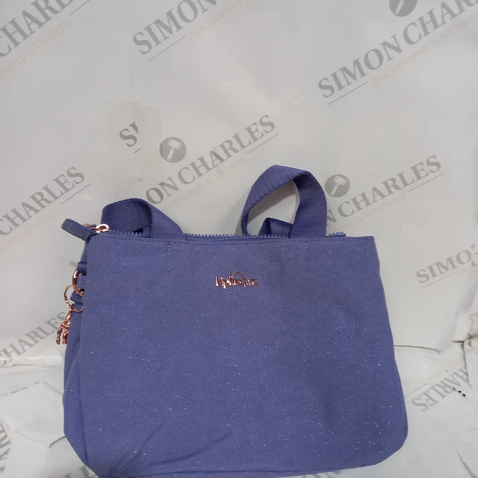 KIPLING HANDBAG IN SPARKLE IN PURPLE 
