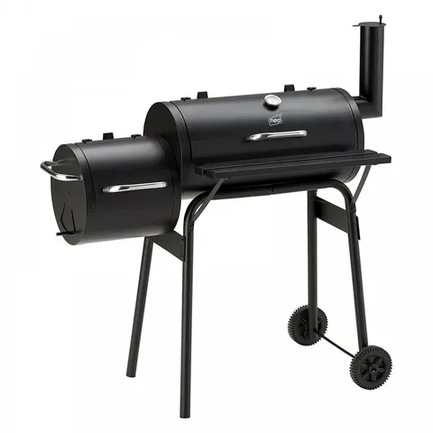 BOXED NEO LARGE CHARCOAL BARREL BBQ GRILL/SMOKER