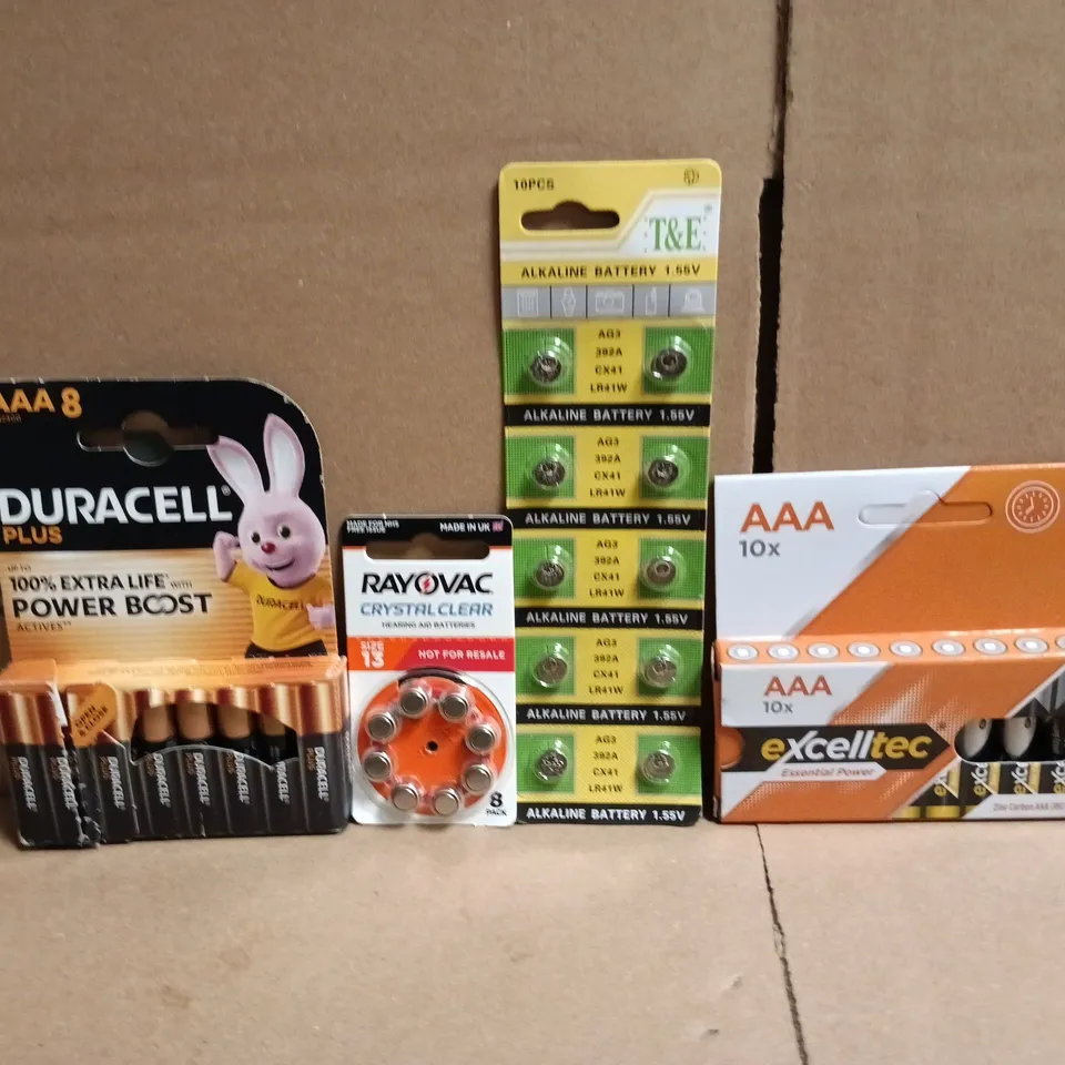 APPROXIMATELY 20 PACKS OF ASSORTED BATTERIES