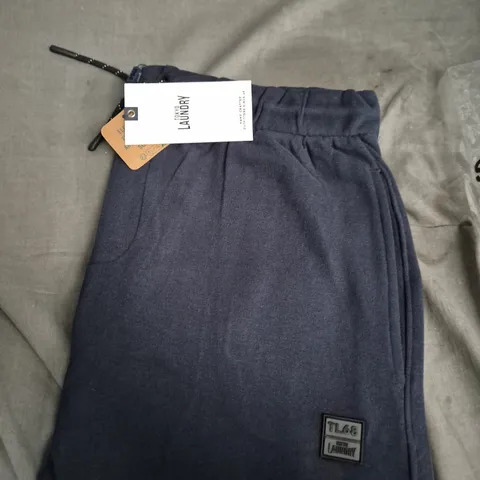 TOKYO LAUNDRY NAVY JOGGERS WITH DRAWSTRING WAISTBAND - SIZE M