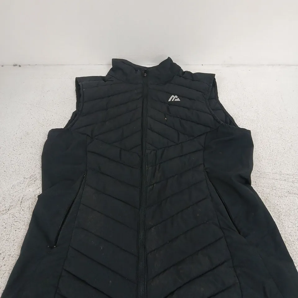 MONTIREX BLACK QUILTED SLEEVELESS VEST – UK MEDIUM (M) (VERIFY)