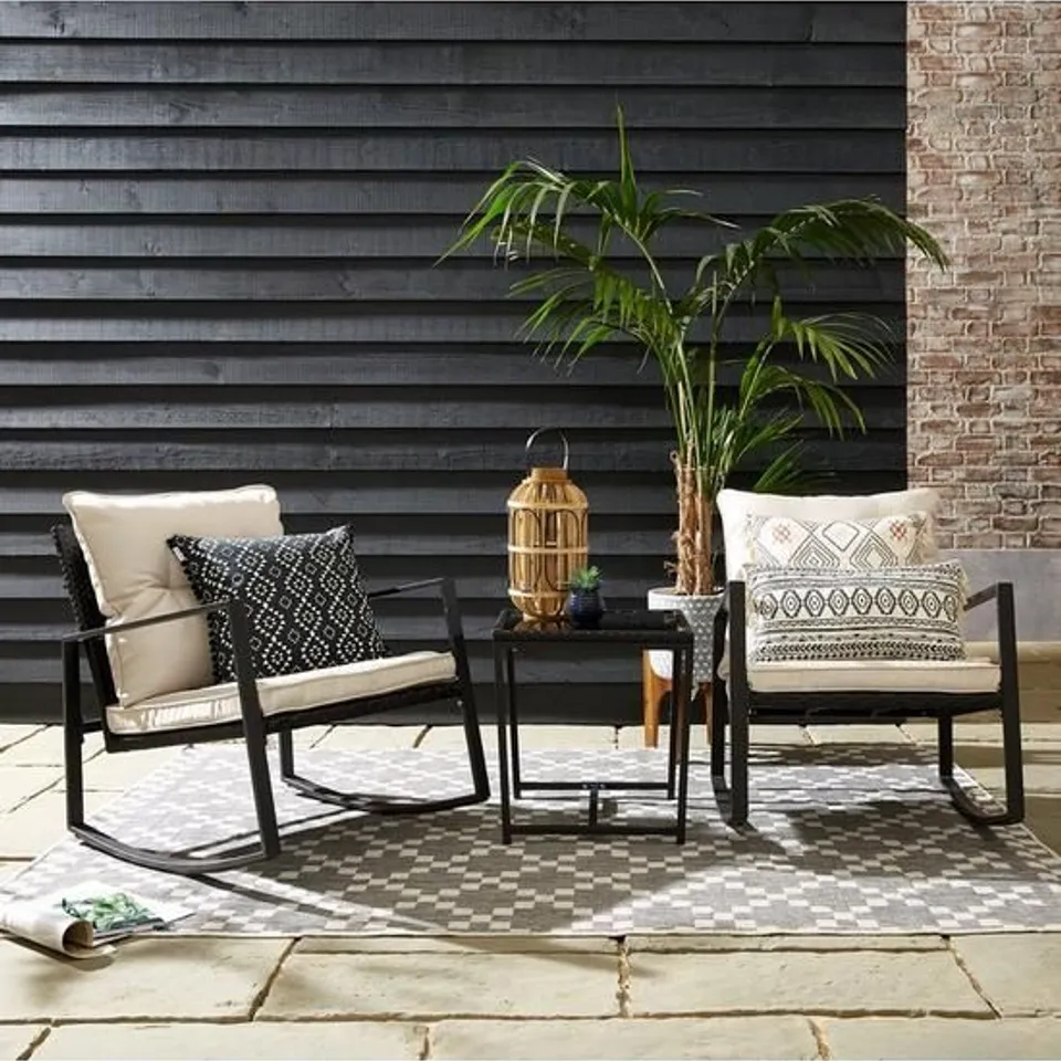 SANTA MONICA ROCKER SET WITH PADDED SEATS RRP £220