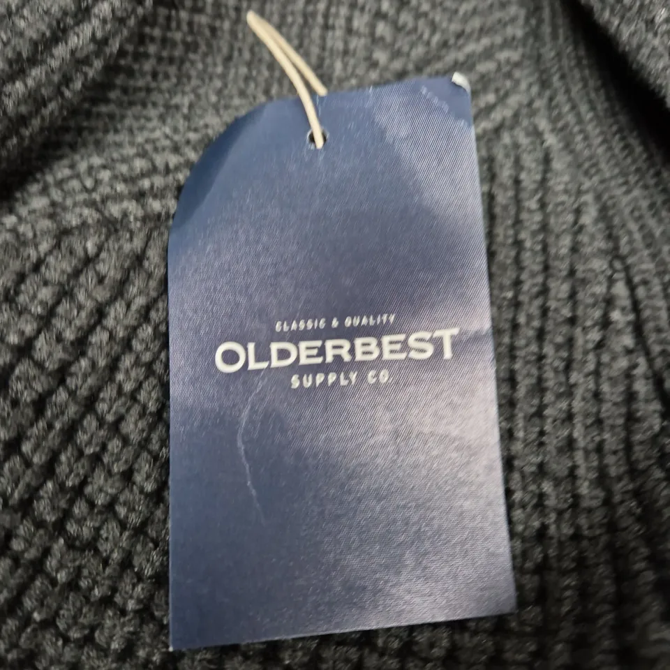 OLDERBEST SUPPLY CO KNIT CARDIGAN, GREY, BUTTON FRONT – MEN'S