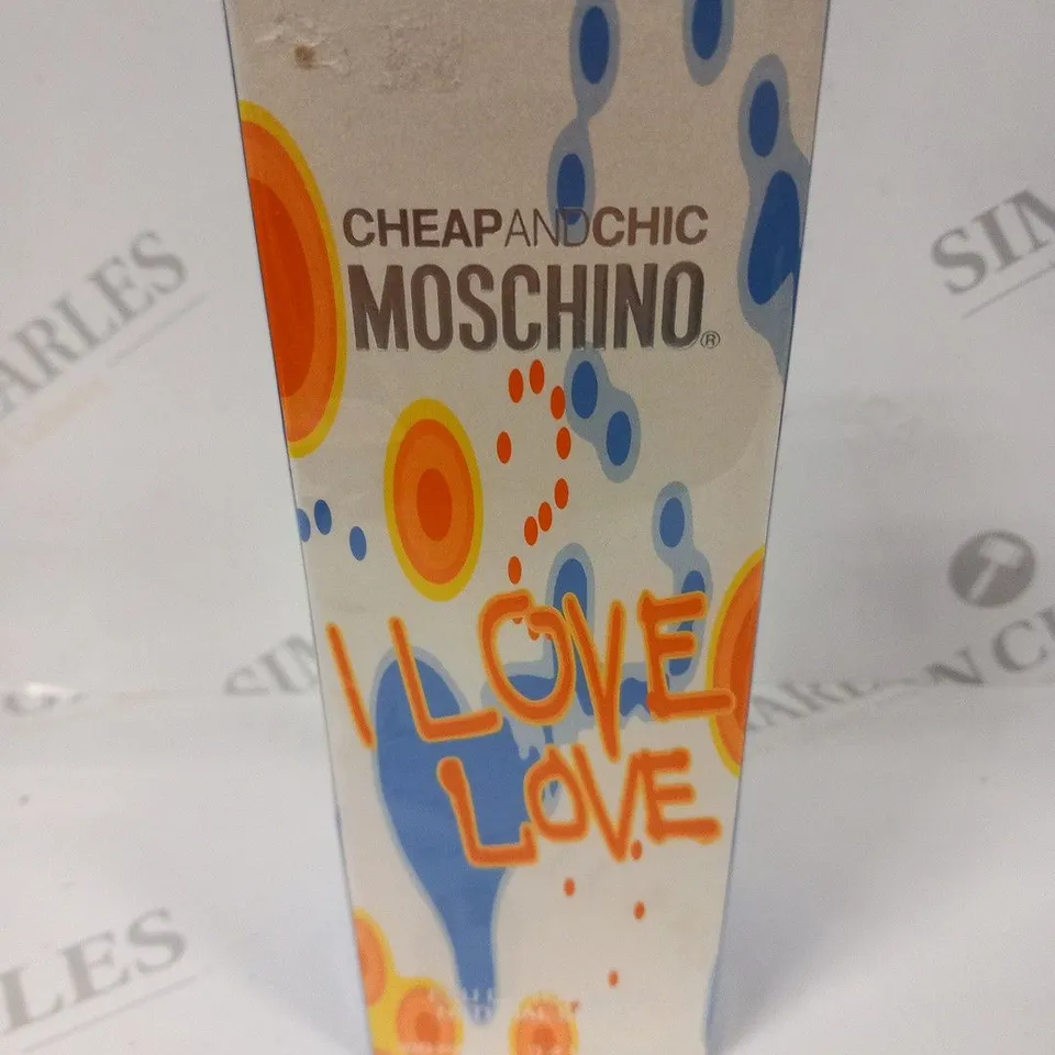 BOXED AND SEALED MOSCHINO I LOVE LOVE EAU DE TOILETTE 100ML