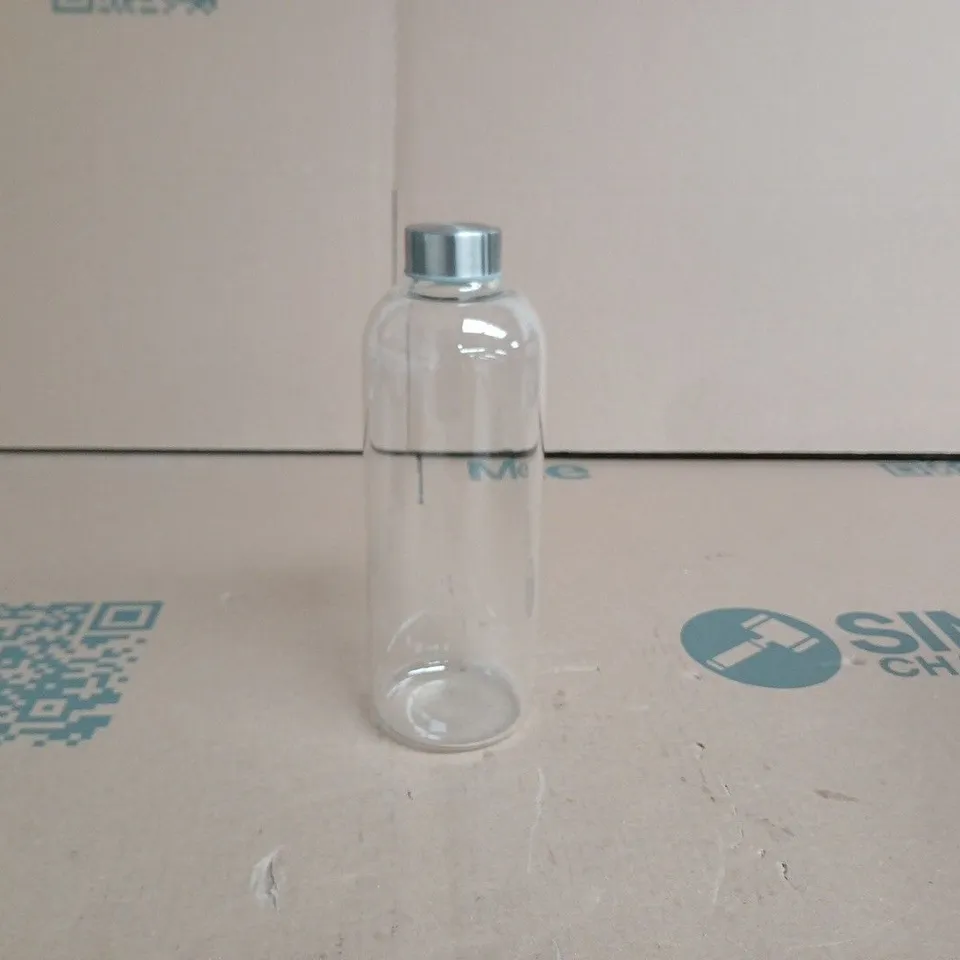 Clear Glass Bottle with Screw Cap