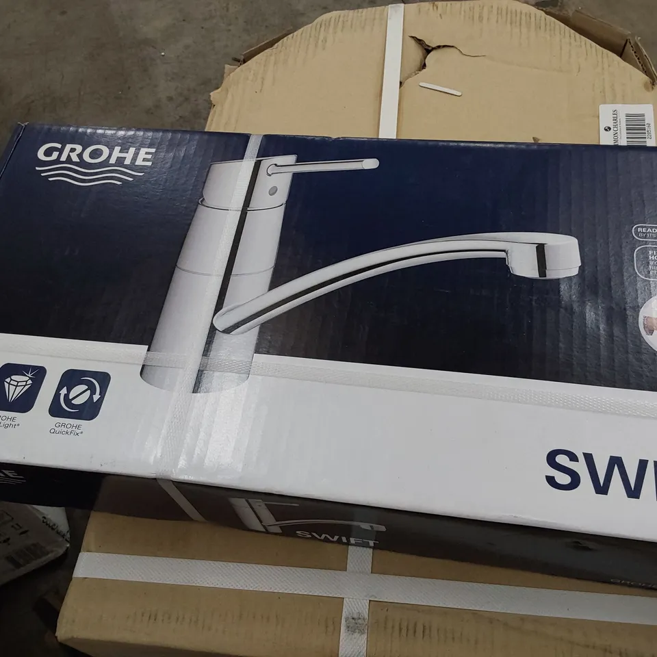 BOXED GROHE SWIFT CHROME MIXER TAP
