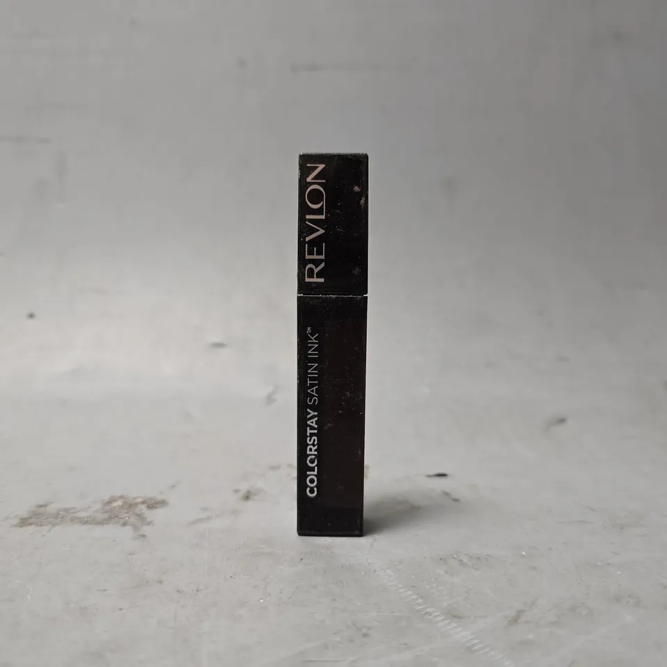 BOX OF APPROIXMATELY 50 REVLON COLOUR STAY SATIN INK 022 BLACK CHERRY