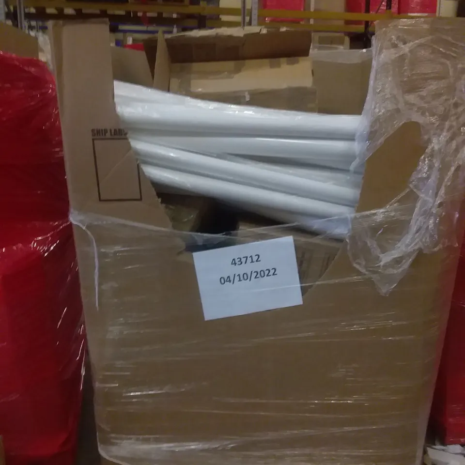 PALLET OF ASSORTED ITEMS INCLUDING PVC BACKDROP, IMEK SCOOTER , HEATED FOOT MASSAGER ,LAP DESK , LASER TONER CARTRIDGE 