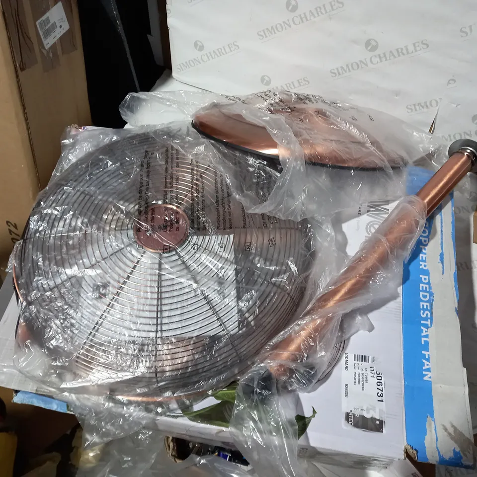 TOWER COPPERT METAL PEDESTAL FAN 